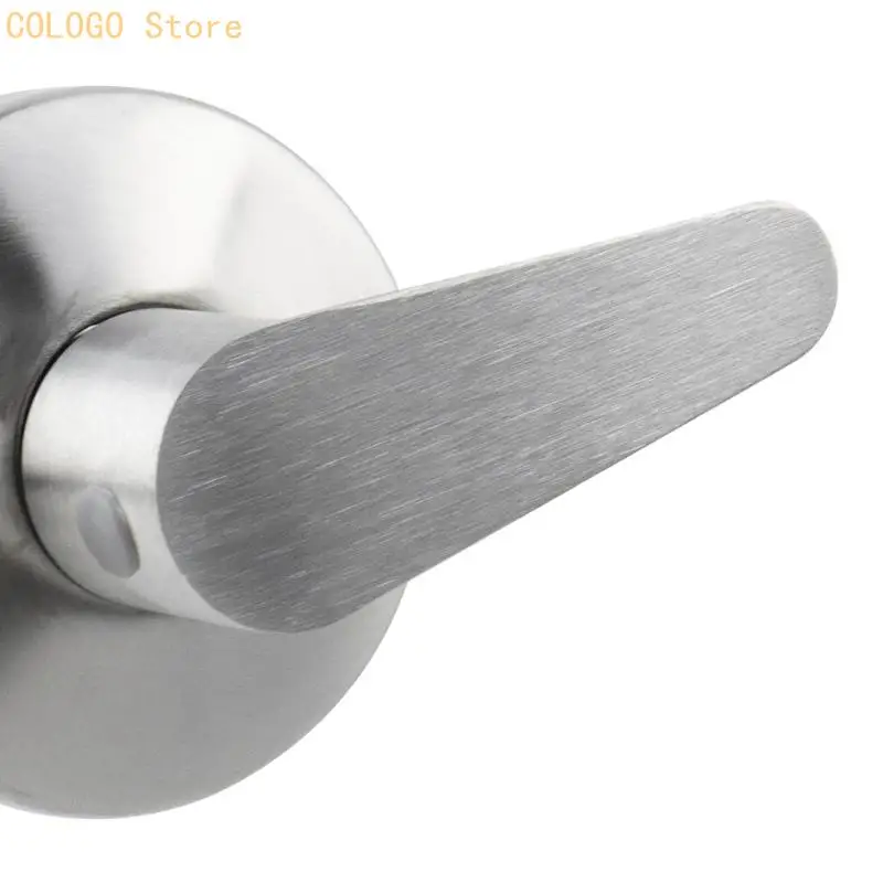 Wall-Concealed Water Stopcock with Threaded Connection, Stainless Steel Body, Brass and Accessible Single Handle for Water Lines