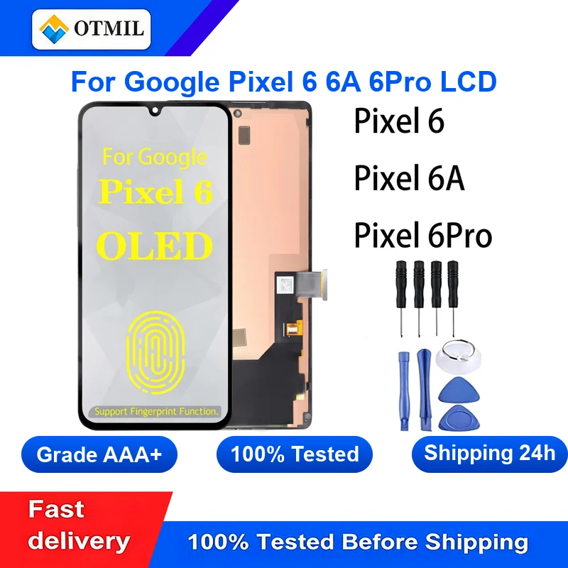 with-frame-for-google-pixel-6-6a-6pro-lcd-digitizer-assembly-touch-screen-with-fingerprint-repair-tools-high-quality-no-dead