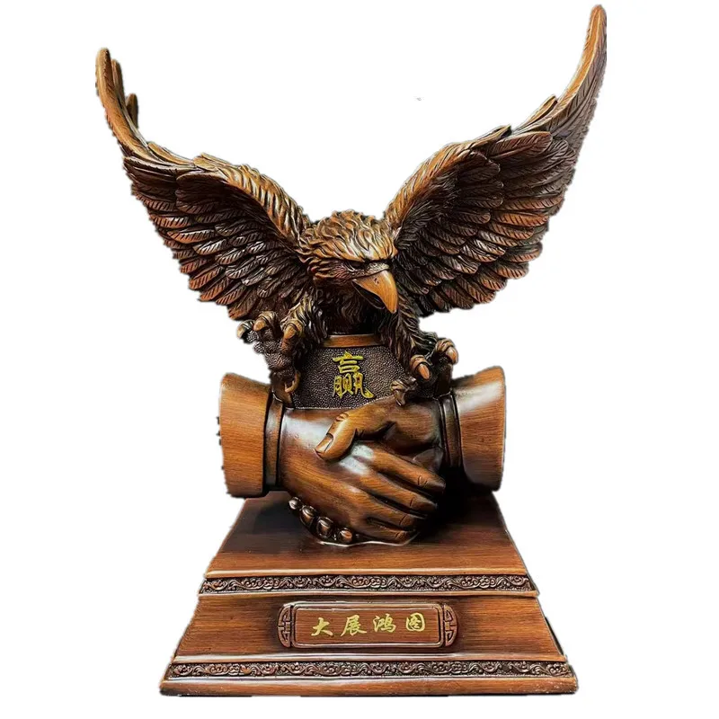 

Pengcheng Wanli, big plans to win the eagle, resin handicrafts floor ornaments, opening home decoration gifts