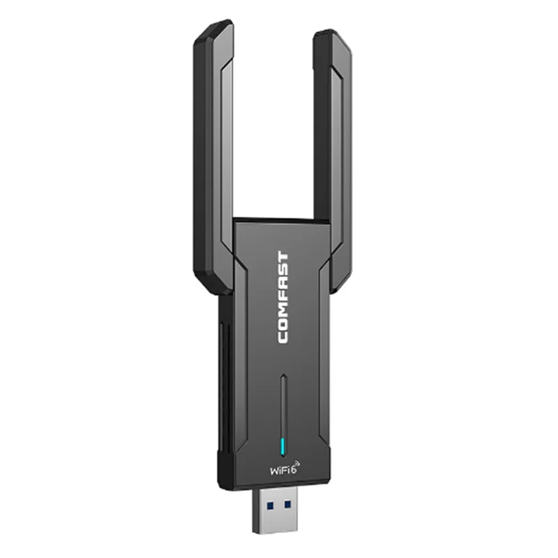 

T07C-COMFAST WiFi6E 5374Mbps 5.9G 7.1G USB3.0 Tri-Band Wireless LAN Adapter Wifi Receiver for Desktop Computer Laptop