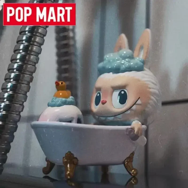 

POP MART The Monsters Labubu Bubble Bath Аниме Экшн для девочек Подарочная слепая коробка Игрушка Кукла-сюрприз Mystery Box Орнамент Статуэтки