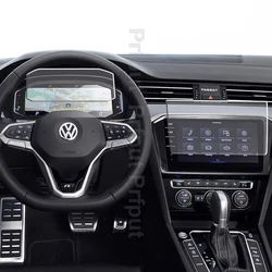 Car Navigtion Tempered Glass LCD Screen Protective Film Sticker Dashboard Guard For Volkswagen Passat 2018 2019 2020 Accessories