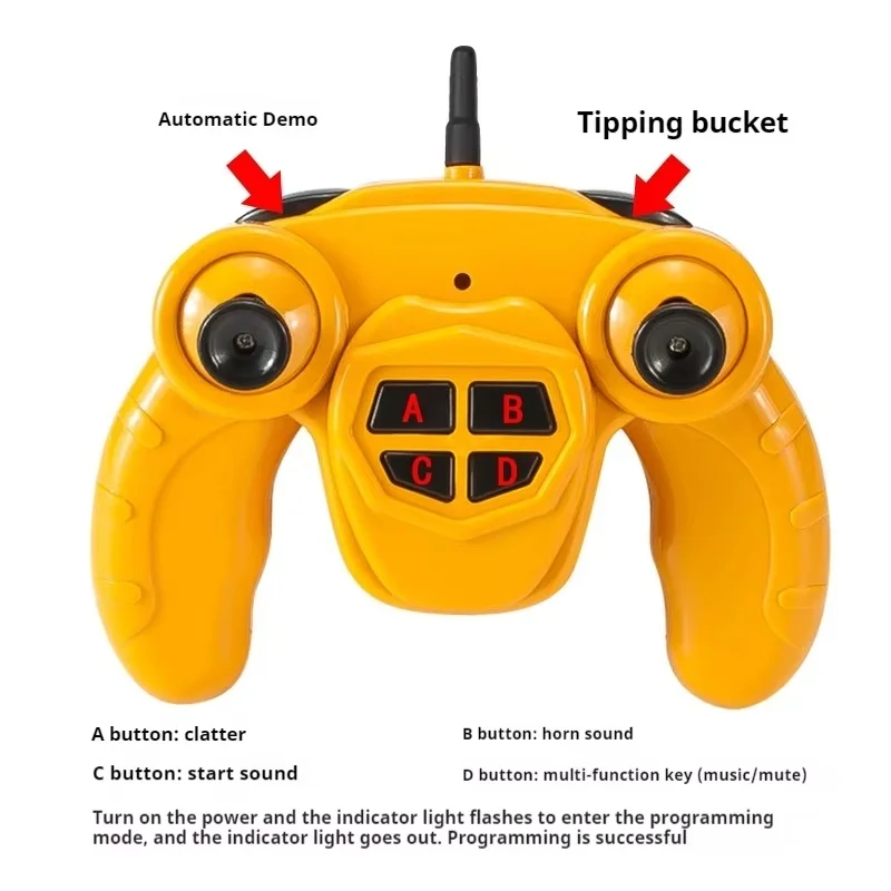 1: 22 Rc Grande Caminhão Basculante Modelo de Simulação Veículo de Engenharia Modelo de Brinquedo de Controle Remoto Elétrico Brinquedos para Crianças Presente