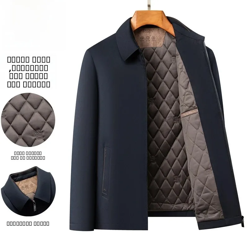 

Pierre Cardin Men's Casual Cotton Jaet Lightweight Thiened Busin Leisure Outerwear Autumn Winter New Sle Dad Clothes