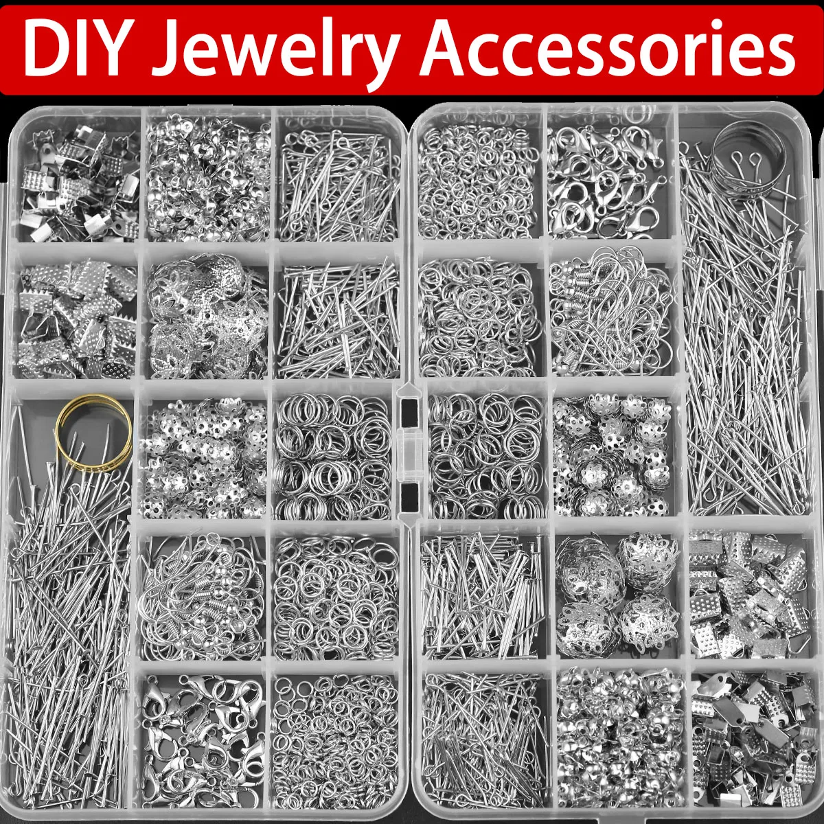 

WLYeeS 650 шт./кор., белый цвет K, металл для изготовления ювелирных изделий, комплект, браслеты, кулон, ожерелье, серьги «сделай сам», аксессуары, поиск