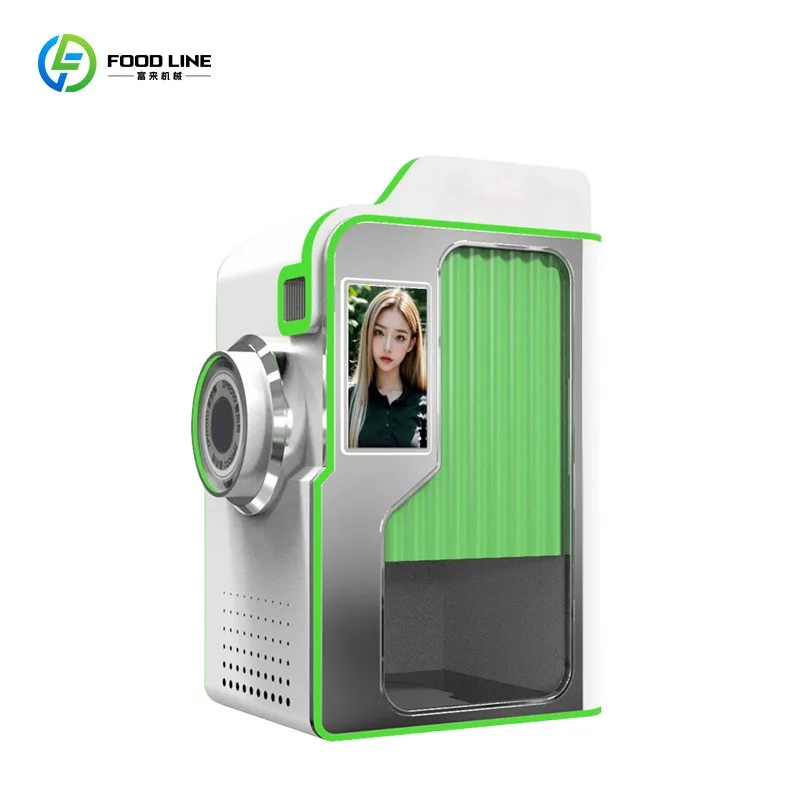 Fashion Experience Reality Photo Booth Machine 21.5-inch Touch Screen Self-Service Camera Multiplayer QR code Payment