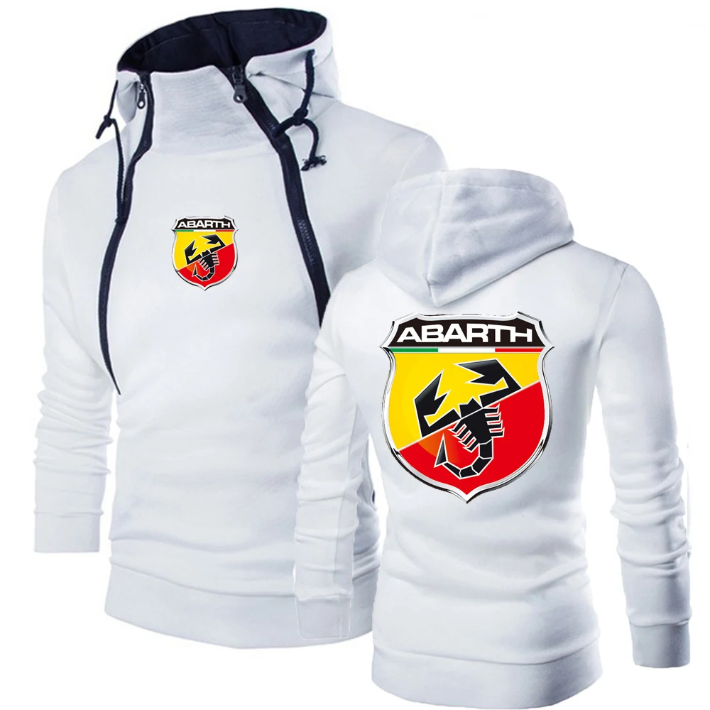 Hoodie Pullover pria ABARTH baru 2023 Sweatshirt bertudung nyaman Tracksuit klasik atasan ramping hangat