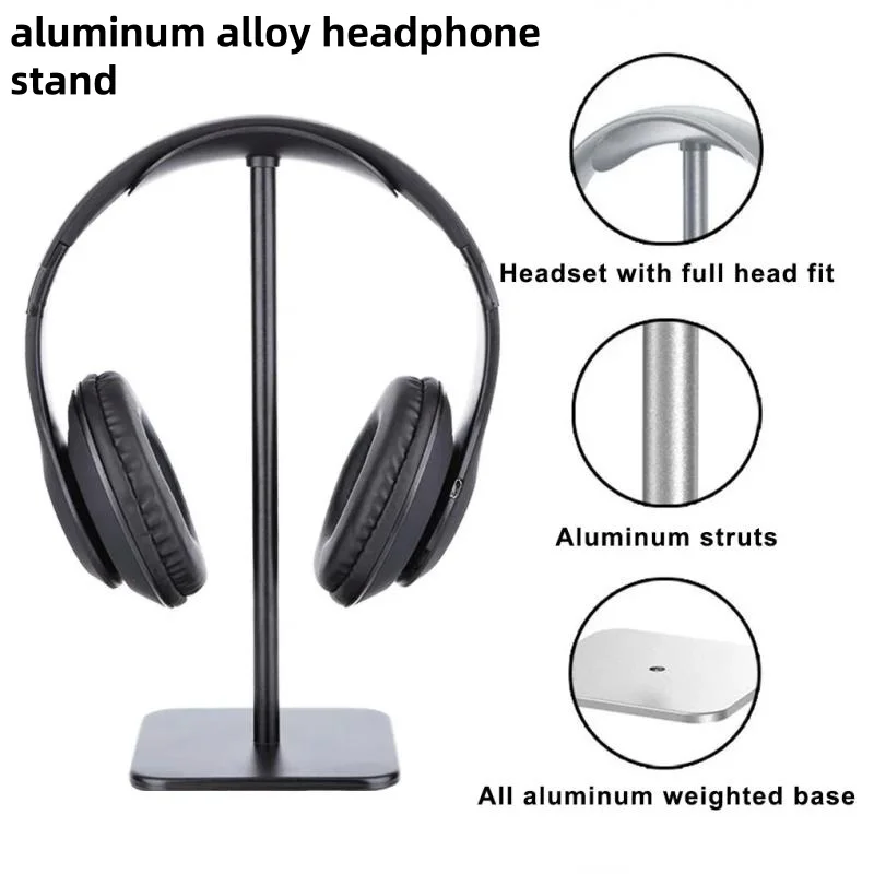 Earphone Holder Wireless Aluminium Alloy Head Mounted Earphone Hanger Can Store for Apple Airpods Max Razer Sony Earphone Stand