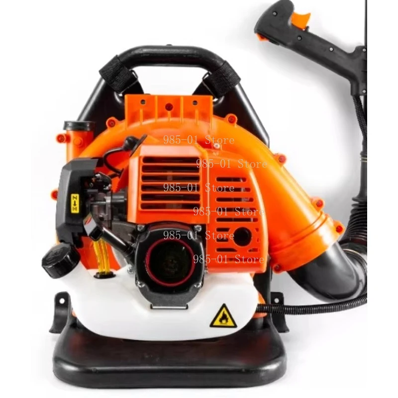 Two Stroke Backpack Leaf Blower High Power for Leaf Vacuuming Snow Blowing Road Debris Forest Cleaning