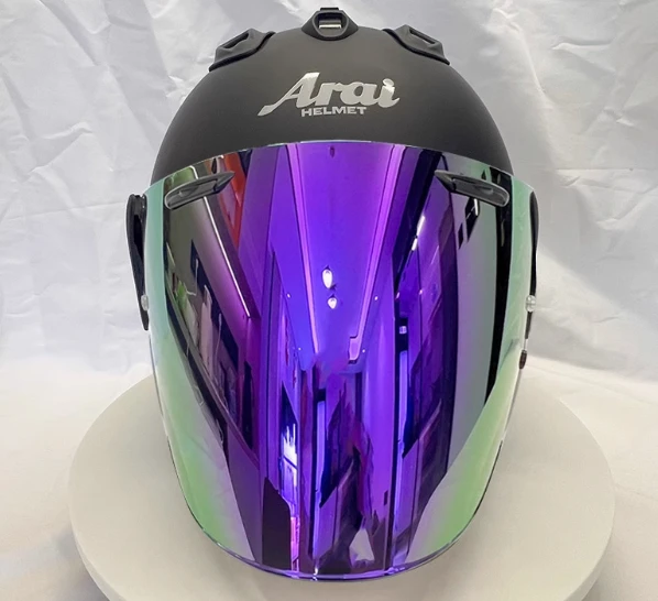 VZ-RAM Hoge kwaliteit ABS klassieke 3/4 open helm, voor Harley motorfietsen en cruisemotoren, beschermende helmen, plat-zwart