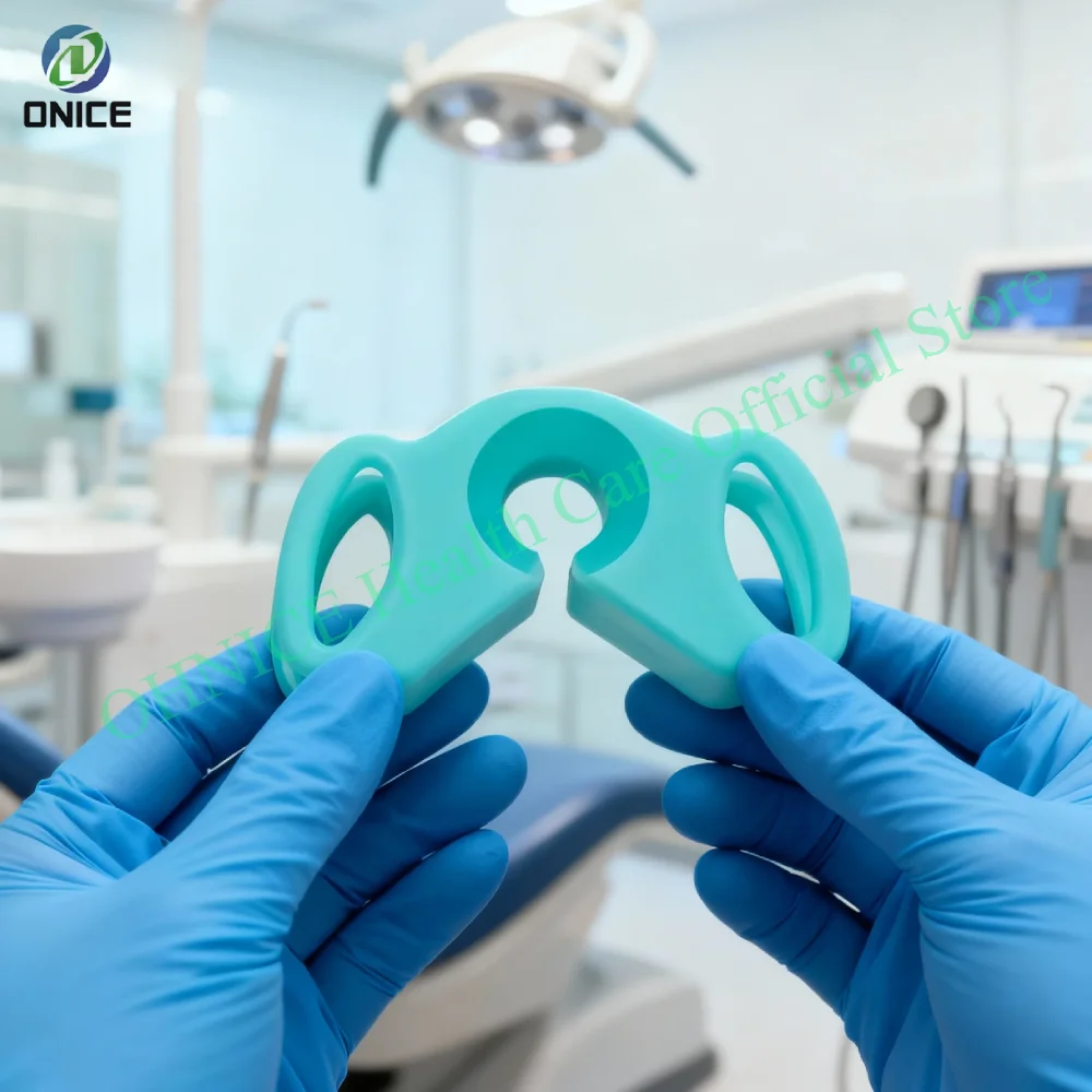  ضام فم الأسنان من السيليكون مع كتلة لدغة - صندوق واحد، يقلل من عائق الخد/الشفاه ويخفف من تعب العضلات #3