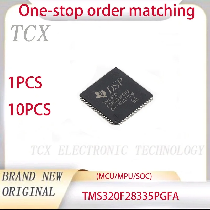 TMS320F28335PGFA TMS320F28335 32-Bit Floating-Point DSP Microcontroller 150MHz 512KB Flash LQFP-176 C2000 DSC Real-time Controll