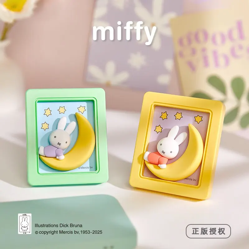 

Genuine Miffy 3D Picture Frame Series Fridge Magnet Ornaments Figure Doll Model Toys Collect Ornaments Kids Gifts