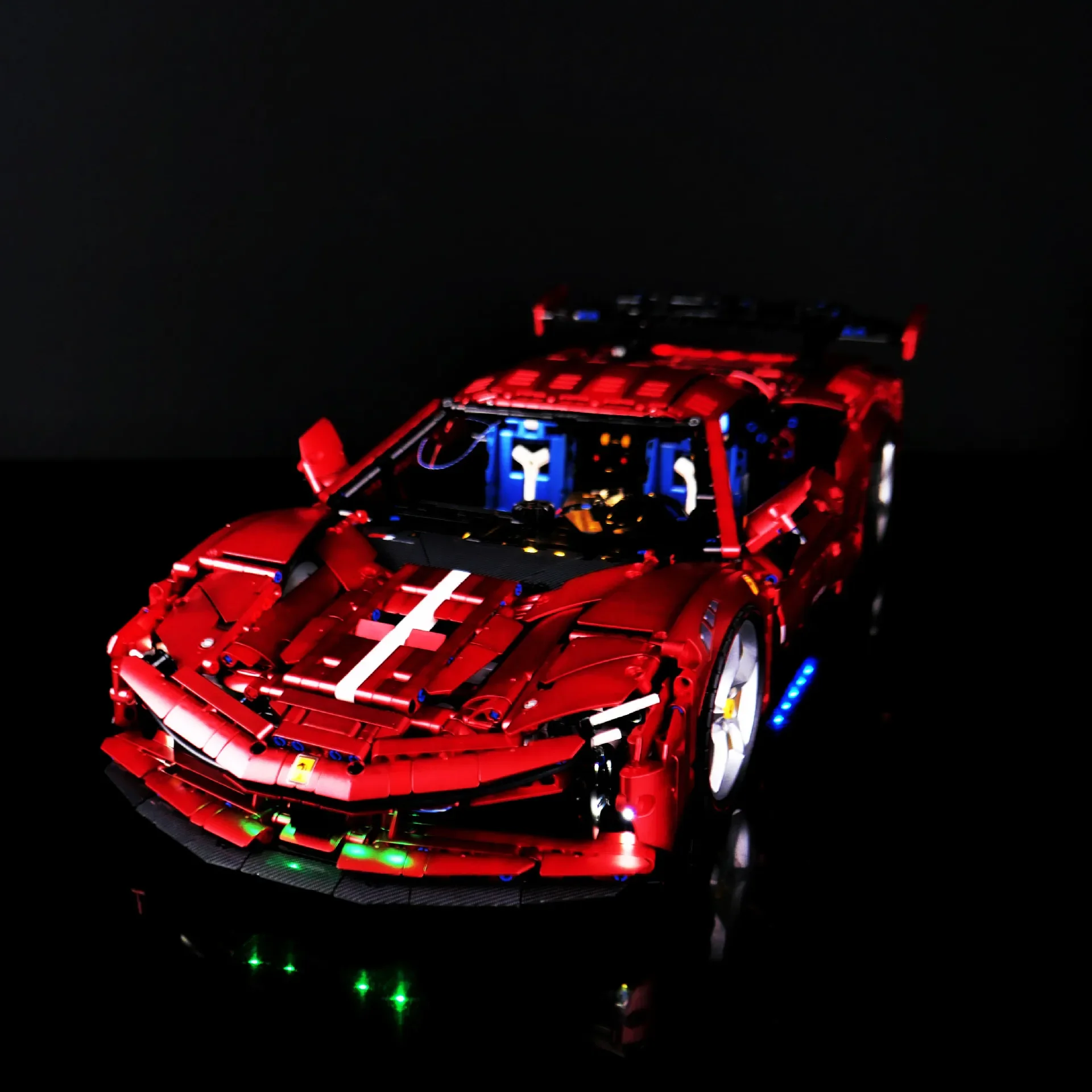 DIY RC LED ライトキット レゴ 10623 テクニカルスポーツカー用 (LED ライトのみ、ブロックモデルなし)