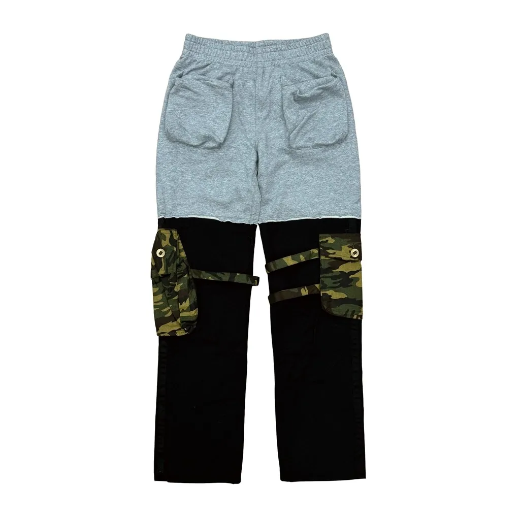 Celana Cargo Taktis Hybrid AW05 Camo New Men Number Nine, Nyaman, Katun, untuk Parkour, Santai, Tanpa Label # E88