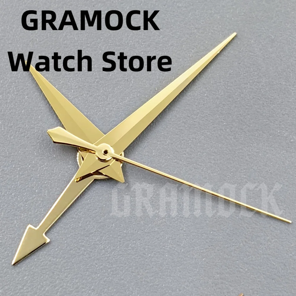 GRAMOCK NH34A 4R34 NH35 Gold Silver Rose Gold GMT Watch Pointers Fit NH34 NH35 Automatic Movement Watch Accessories Set Parts