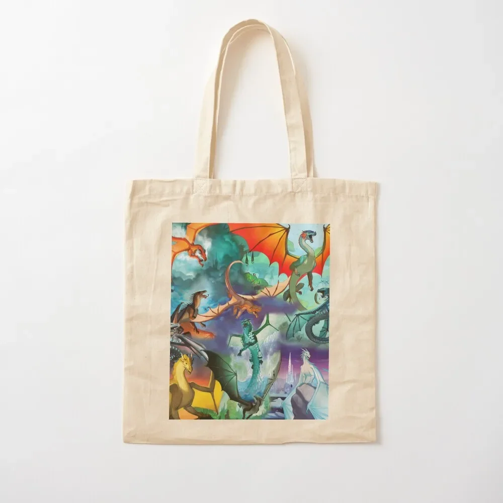 

Wing of fire all dragon Pattern Background Tote Bag Gift bag great bag Women's beach bags sacs de shopping