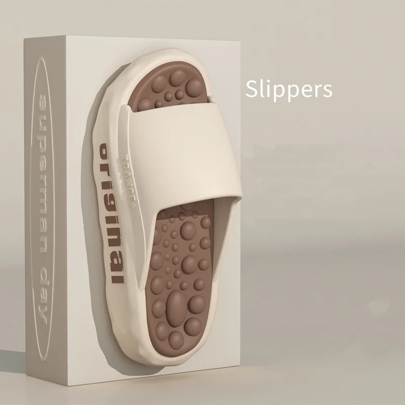 

Fashion Men Slippers Non Slip Slip on Man Beach Shoes Platform Home Shower Bathroom Shoes Outdoor Casual Shoes Soft Sandals