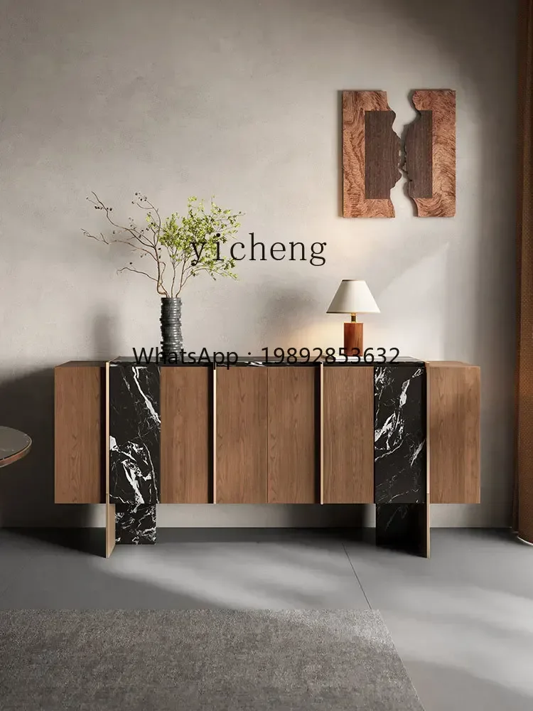 

gz- marble dining side cabinet retro storage cabinet villa entrance entrance cabinet living room locker
