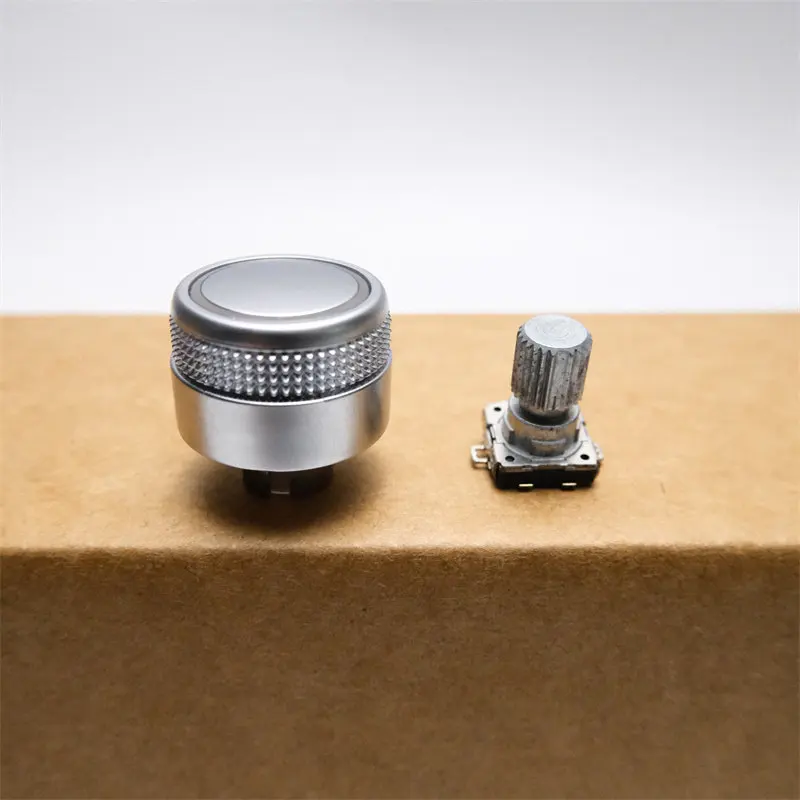 

Car Interior Upgrade Volume Knob Cover Silver ABS Construction Wear Resistant Easy Installation Tool-free Setup