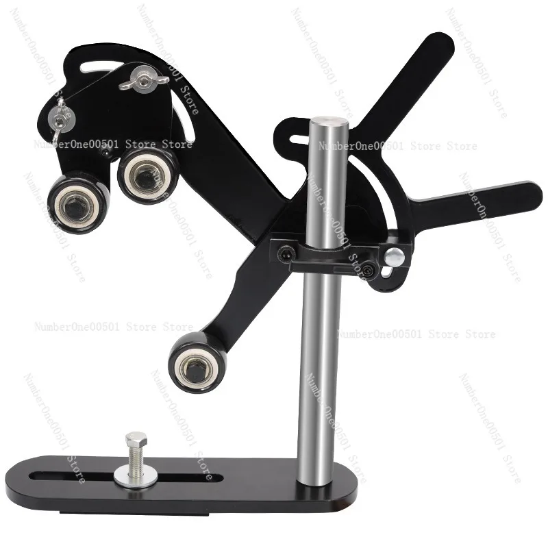 Woodworking Lathe Center Frame, Stable Support Parts, 3-Wheel Stabilizer, Clamping Auxiliary Tool