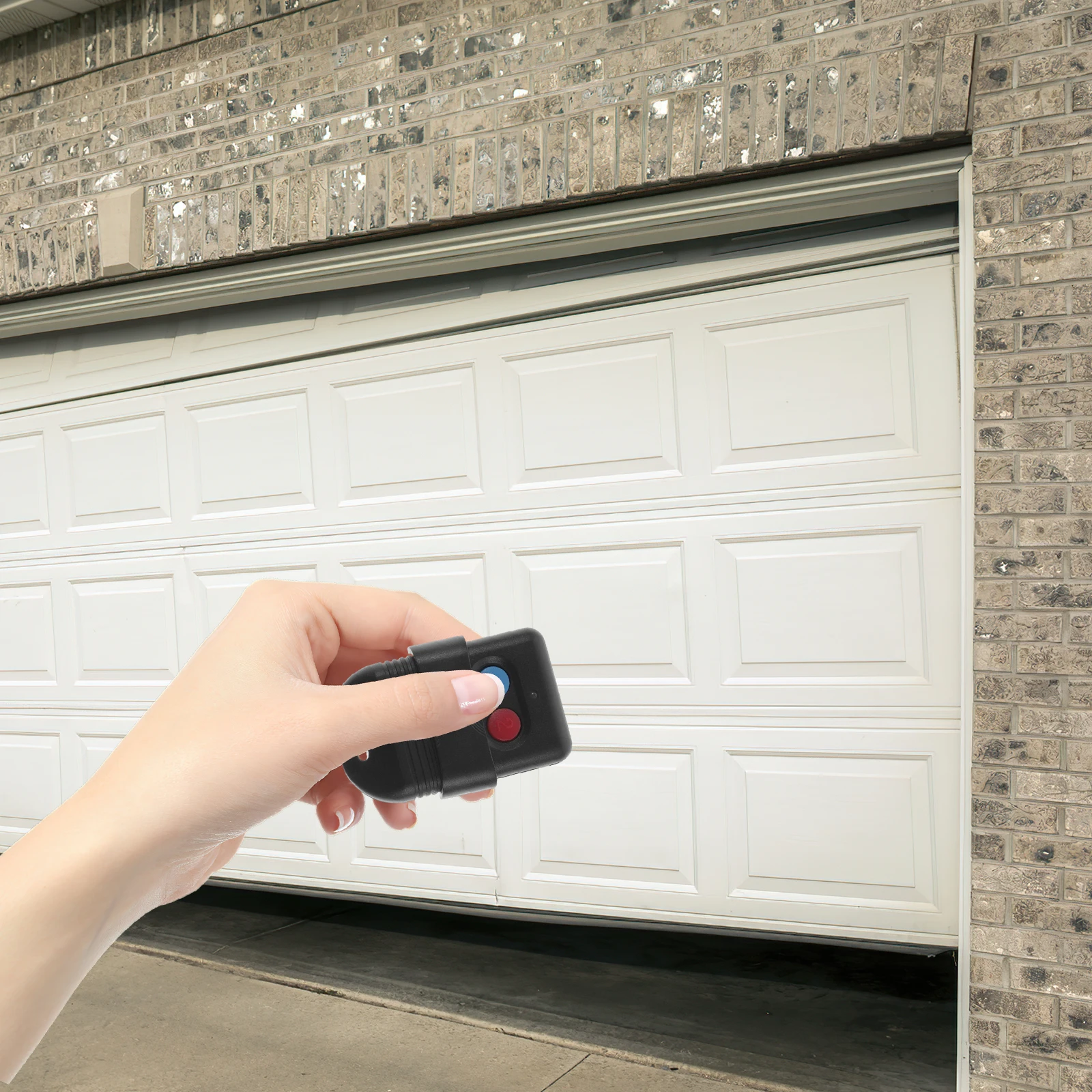 

Garage Door Remote 300MHz 2 Button Key Fob Opener Wireless Controller Electronic Mini Remote Control Key Chain