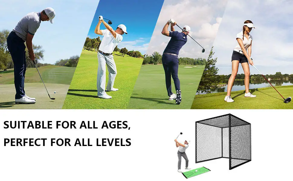 Сеть для занятий гольфом, игровая система для игры на открытом воздухе, система для гольфа 9,8 фута * 9,8 фута * 9,8 фута, сетка для практики, зеленая большая тренировочная сетка