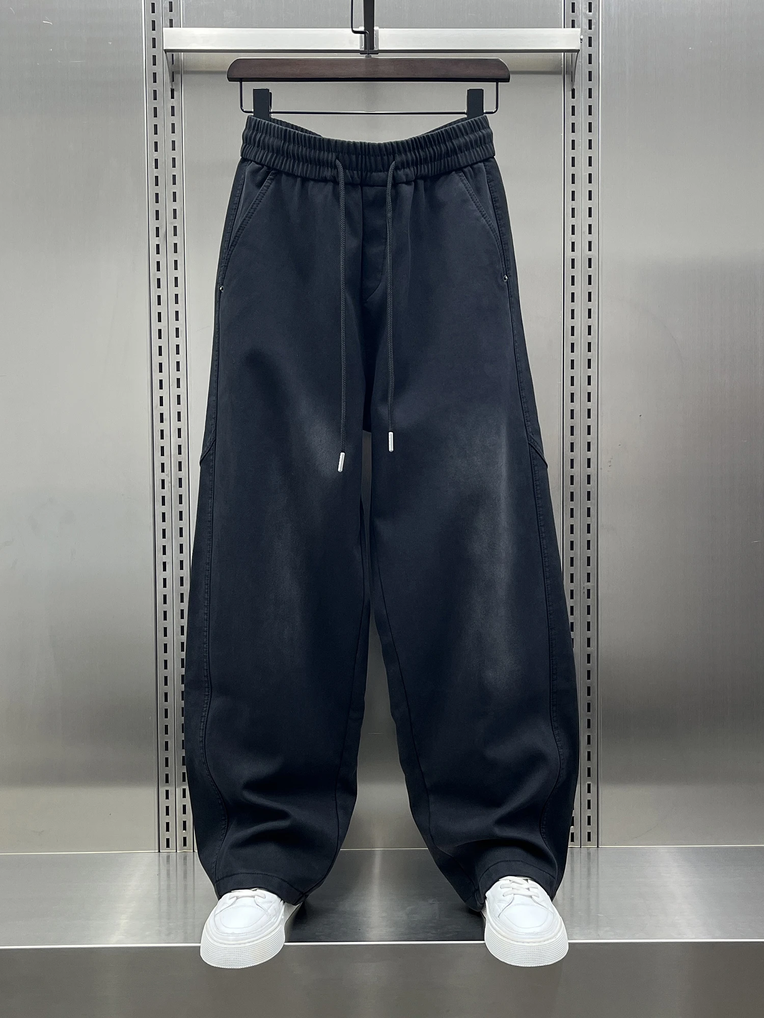 

Men's Fce Lined Thi Straight Leg Casual Pants American Sle Trendy adient Loose Sports Trousers Autumn Winter New Arr...