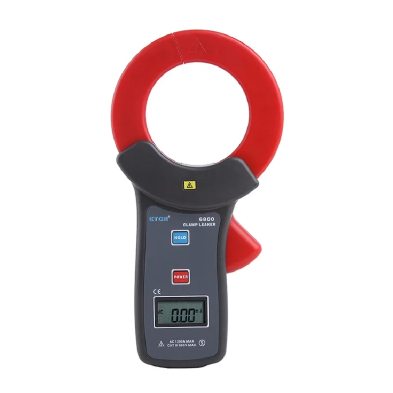 ETCR6800 1200A Digital Clamp Leakage Current Meter Resolution 0.01mA Usb Interface Online AC Measurement Electrician Safety Test