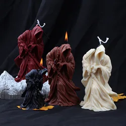 The New Cool Ghost Candle Silicone Mold for Handmade Chocolate Decoration Gypsum Aromatherapy Soap Resin Candle Silicone Mould