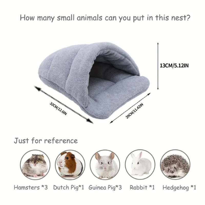 Comfortable Warm Small Pet Nest All Seasons Universal Thickened Sleeping Bag For Big Hamster Squirrel Rat Rabbit