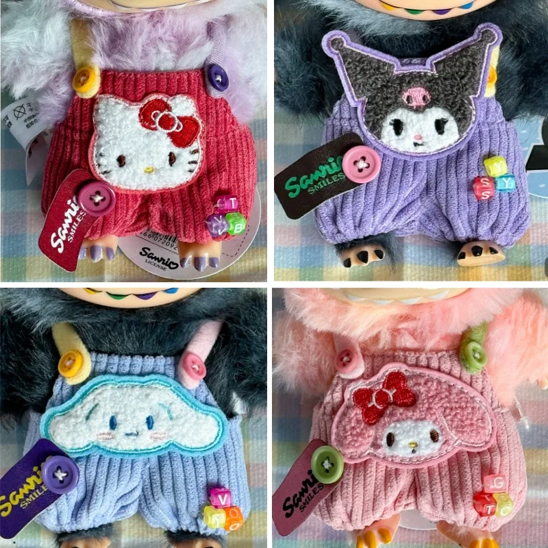 

17cm Monster Doll Clothes Transformed Into Kittys V1v2v3 Doll Overalls Hat Set Cute Doll Accessories Gift