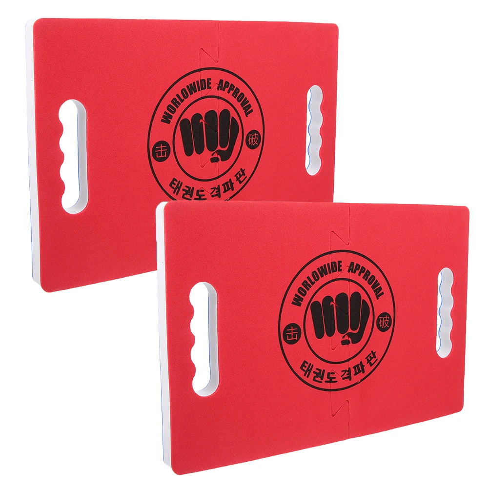 

2pcs Martial Breaking Boards for Taekwondo Training Reusable Professional Long Lasting Wooden Foam Board Karate Accessory