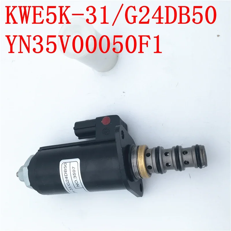

Solenoid Valve KWE5K-31/G24DB50 YN35V00050F1 For SK200-8 SK330-8 SK350-8 Excavator This Item