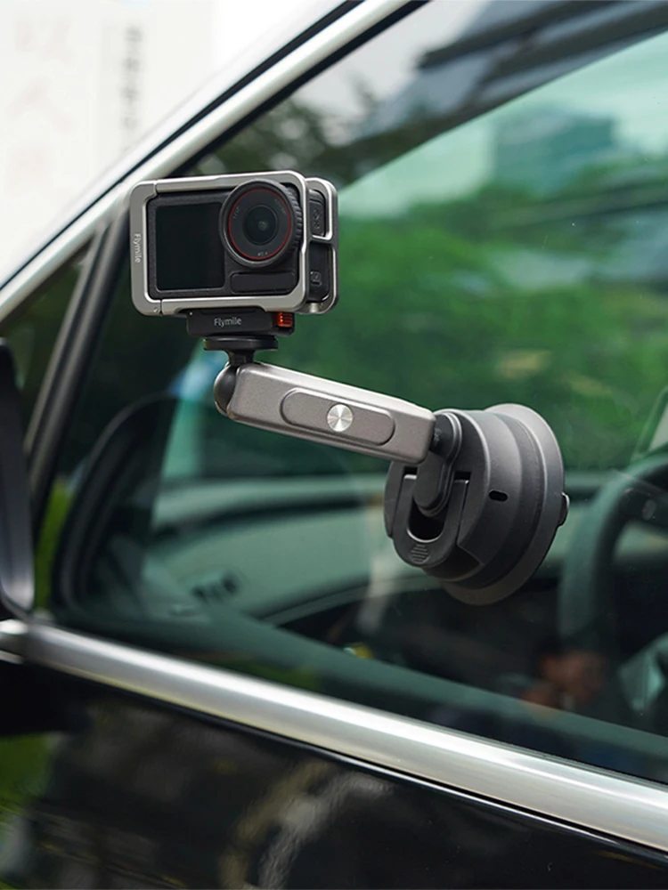 ل DJI ACTION 4/5 Pro كاميرا رياضية قاعدة مغناطيسية المضادة للانزلاق كاميرا محول تركيب ارتداء مقاومة قاعدة تمديد التثبيت السريع