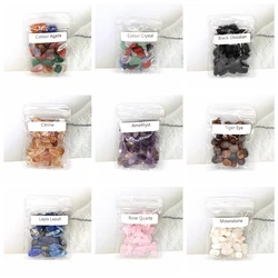 Natural Crystal Stone Irregular Gravel Color Agate Jade Quartz Mineral Healing for Aquarium Terrarium Home Decor and DIY Crafts