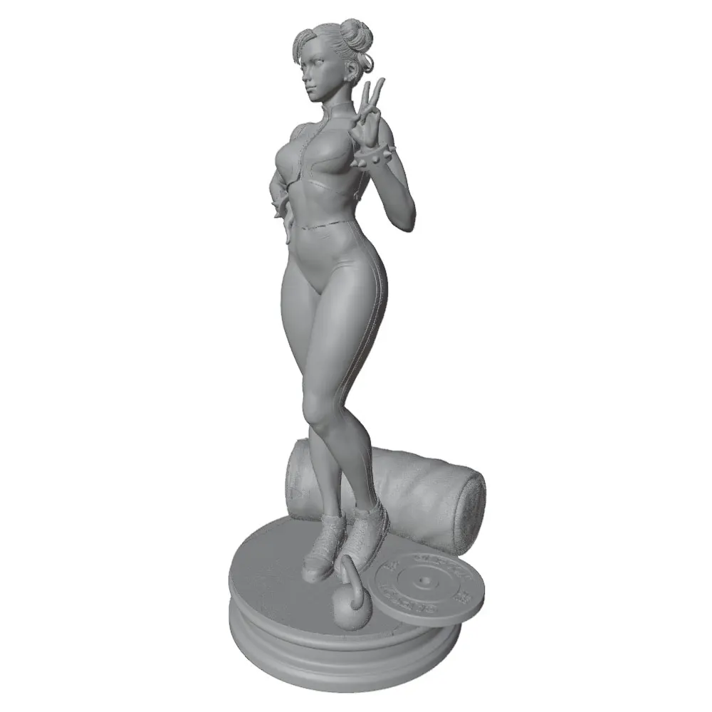 75mm --250mm Sexy Girl Resin Model Kits GK Miniature 3D Printed Gray Model Figurine DIY Doll Model Unassembled And Unpainted view 3