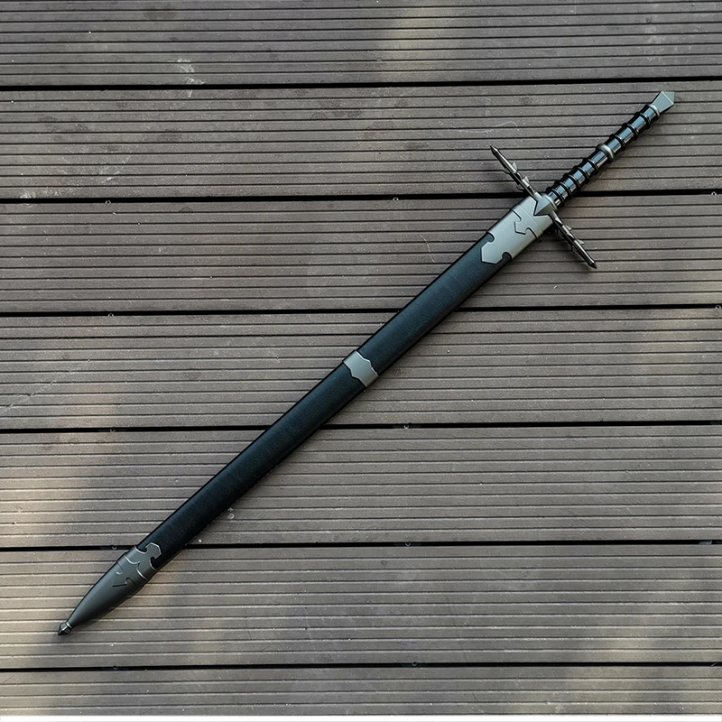 Nazgul Ringwraith Sword, Decoration, Battle Versions Available from Movie Replica, Steel Blade, Wooden Scabbard, 40\