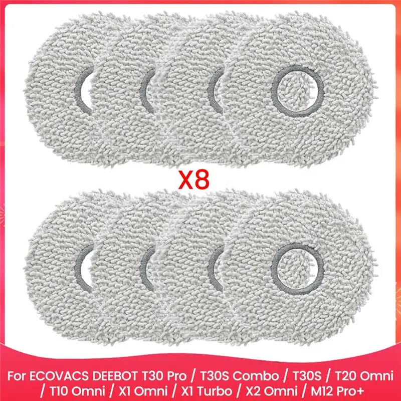 A21I-Mop Pads For ECOVACS DEEBOT T30 Pro / T30S Combo / T30S / T20 Omni / T10 Omni / X1 Omni / X1 Turbo / X2 Omni / Pro+