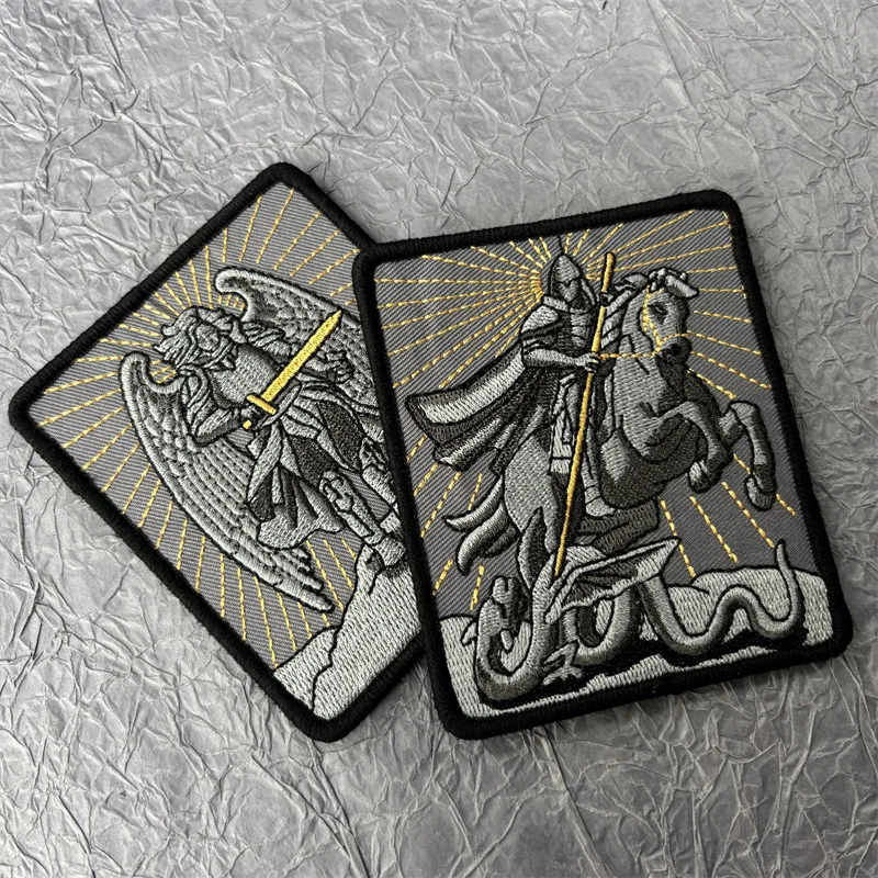 Parche bordado Arcángel Miguel – Insignia moral militar para mochila - imagen 5