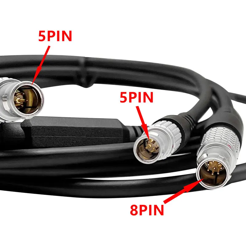 Kabel zasilający GEV186 734697   Podłącz tachimetr Lei ca z hostem GPS i baterią GEB171