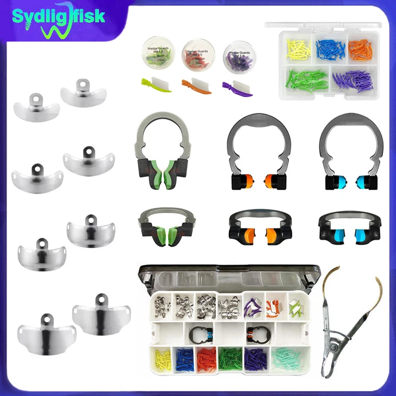 

Стоматологические матричные ленты Секционные контурные металлические матрицы Никель-титановое зажимное кольцо Стоматология Межзубные алмазные клинья Плоскогубцы