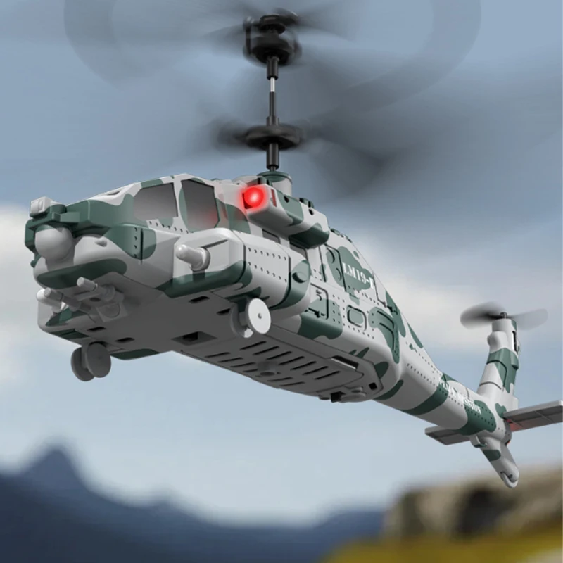 เฮลิคอปเตอร์บังคับวิทยุ LM19-F Apache พร้อมปืนยิงลูกกระสุนหลากสี ของเล่นเครื่องบินบังคับสำหรับเด็ก
