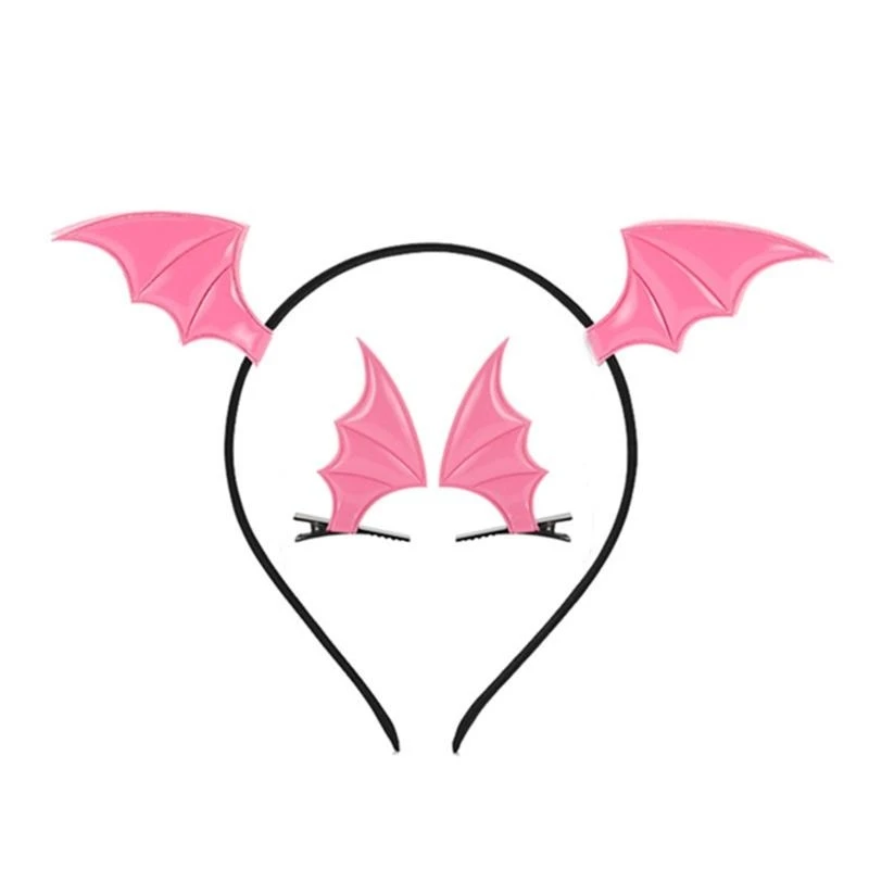 5ASD 참신 동물 날개 헤어 밴드 초커 헤어 클리핑 할로윈 크리스마스 코스프레 용품