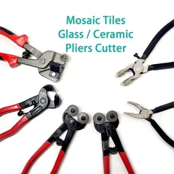 DIY Mosaic Block Ceramic Tile Cutter Two Round Wheels Cutter Flat Crystal Glass Pliers DIY Art and Crafts Materials Wire Peeler