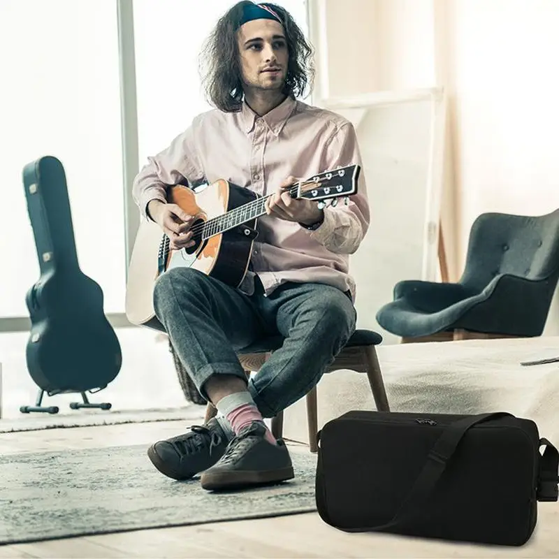 

Guitar Base Carrying Case Foldable Floor Stands Bag Adjustable Shoulder Strap Portable Oxford Cloth Pouch Instrument Accessory