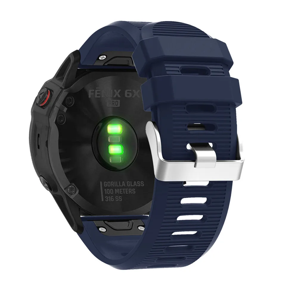 BEHUA QuickFit 26mm 22mm Silikonarmband für Garmin Fenix E 8 7X 7 6 6X/Epix Pro Gen 2 51mm 47mm/Tactix Uhrenarmband Zubehör – Detail 13