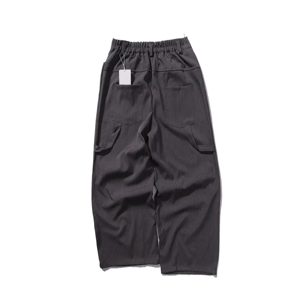 Fold Basic Solid Belt Elegant Office Wide Leg Suit Pants Trousers for Women Men  Winter Spring Trending