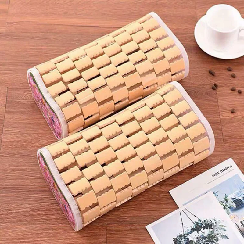 Summer Hollow Adult Single Cervical Mahjong Bamboo Sweat Steaming Sauna Cool Woven Pillow