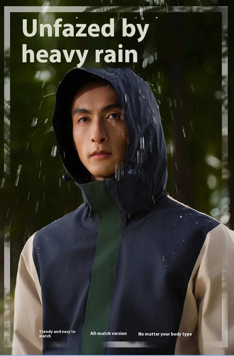 

New American Color Matching Outdoor Sports Casual Jacket Korean 2025 Autumn Waterproof Thin Jacket for Men and Women